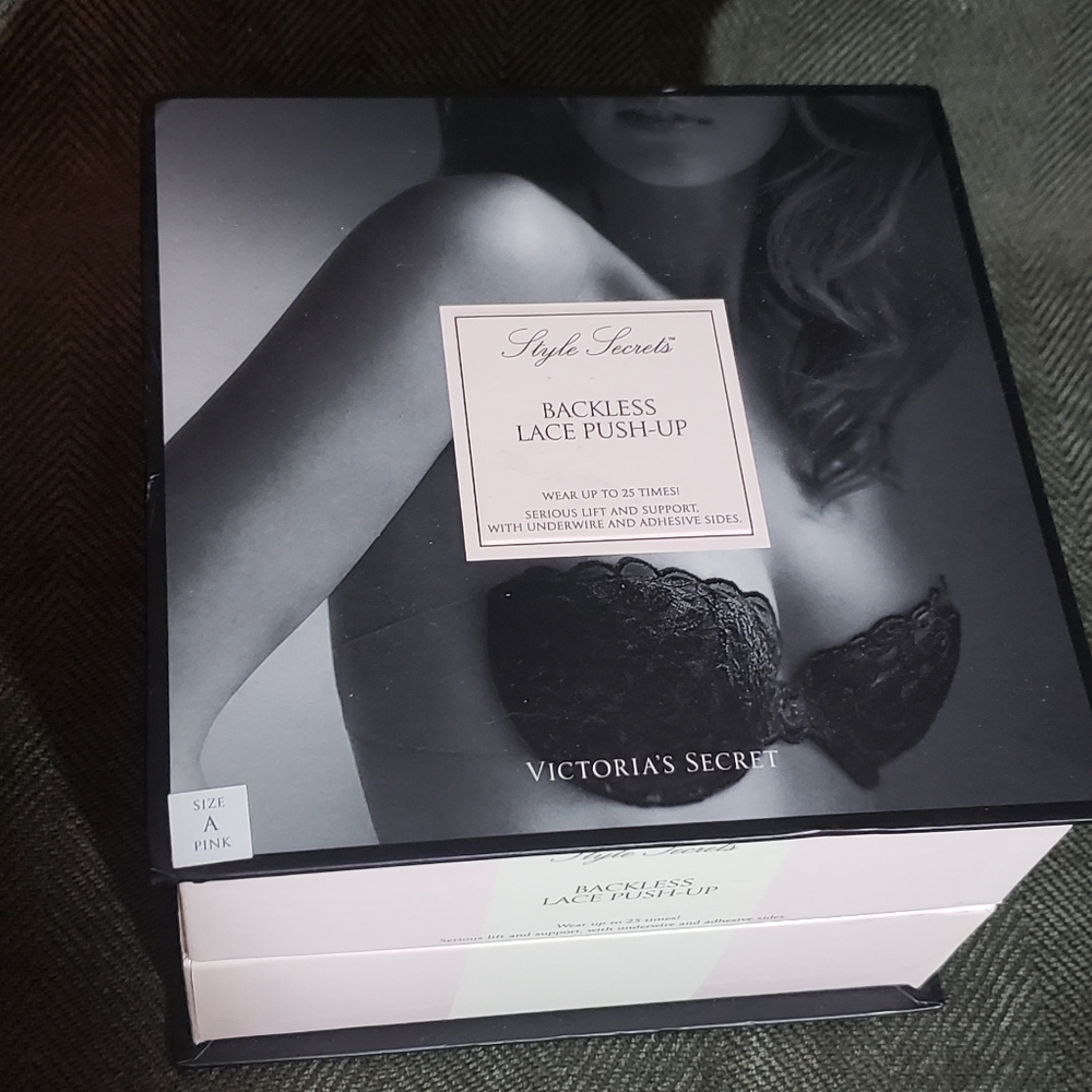 Victoria's Secret Backless Lace Push up bra, size A